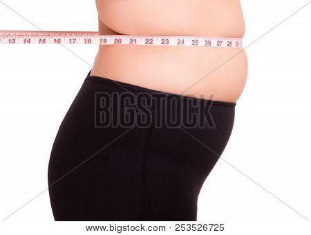 Fighting Excess Weight. Set Of Excess Weight From Overeating.