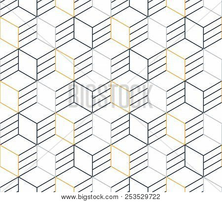 Linear Seamless Pattern, Thin Lines. Subtle Geometric Vector Background
