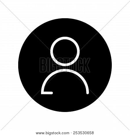User Icon In Trendy Flat Style Isolated On Grey Background. User Symbol