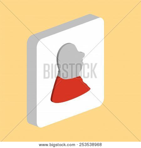 Facial Profile Simple Vector Icon. Illustration Symbol Design Template For Web Mobile Ui Element. Pe