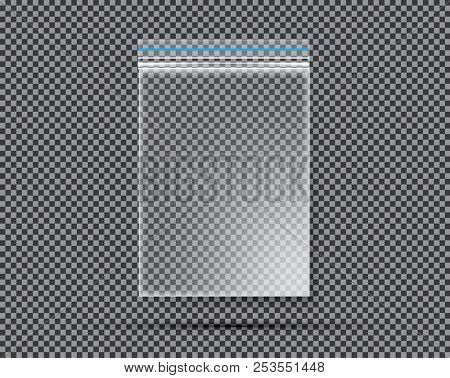 Transparent Nylon or Polyethylene Bag with Lock or Zip. 