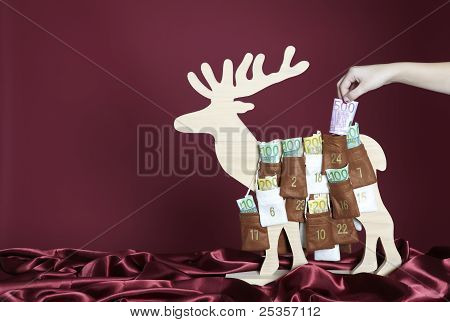 Euro regninger er taget ud af en julekalender