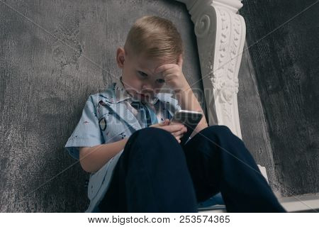 Frightened African American Schoolboy Being Bullied In School Corridor