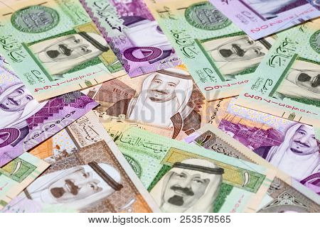 Collection of Saudi Arabia Riyal banknotes