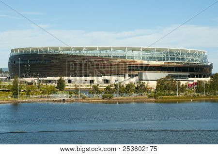 Perth, Australia - October 19, 2017: New Optus Stadium With A Capacity Of 60000 People