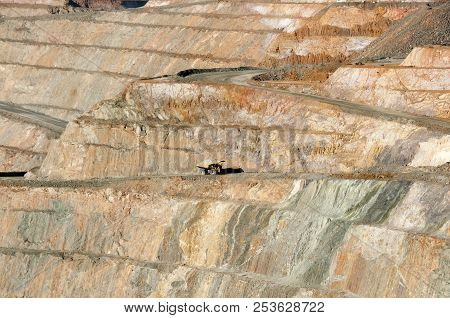 Dump Truck In Super Pit - Kalgoorlie - Australia