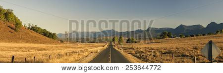 View Of The Dry Countryside In Tarome, The Scenic Rim, Queensland.