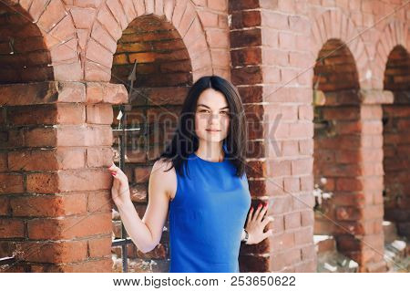 Portrait Of A Happy Woman In The City