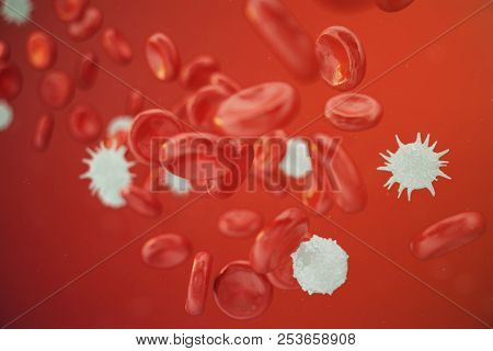Red Blood Cells, Leukocyte Or White Blood Cells, Are The Cells Of The Immune System, Infection. Medi