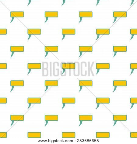 Speech Bubble Pattern Seamless In Flat Style For Any Design