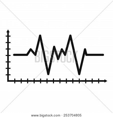 Cardiogram Icon. Simple Illustration Of Cardiogram Icon For Web