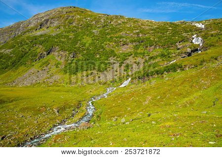 Landscape Of The Geiranger Valley Near Dalsnibba Mountain, Norway