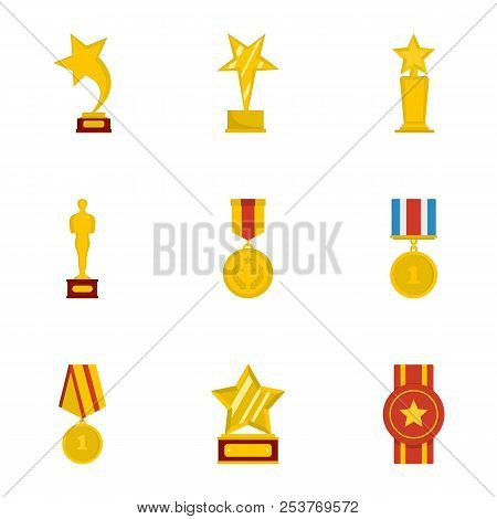 Commend Icons Set. Cartoon Set Of 9 Commend Icons For Web Isolated On White Background