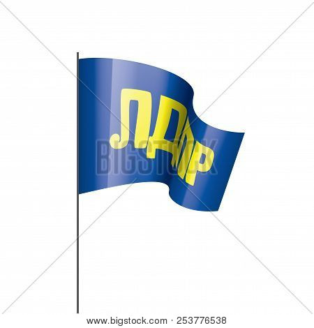 The Flag Of The Russian Liberal Democratic Party Ldpr. Vector Illustration On White Background