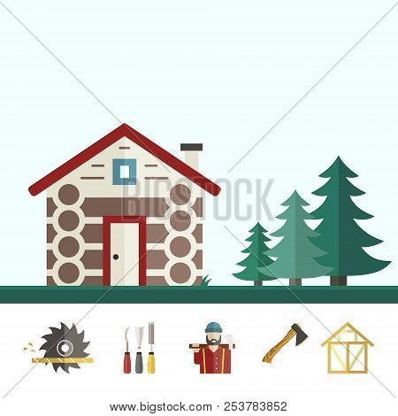 Modern Template For House Construction Company Or House Building Industry. Modern Design Element For