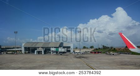 Chiang Mai, Thailand - Jun 22, 2016. View Of Chiang Mai Airport, Thailand. The Airport Is At An Elev