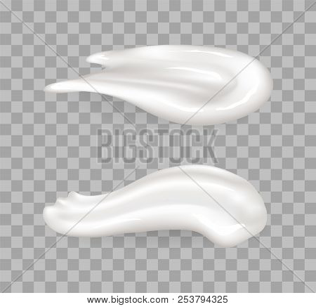 Froth Shaving Gel Set Of Cream Realistic Icon Vector Isolated On Transparent Background. Mousse Tast
