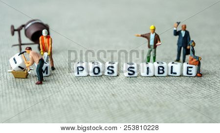 Personal Development And Career Growth Or Make Possible Concept In Order To Achieve Set Goals, Grey 