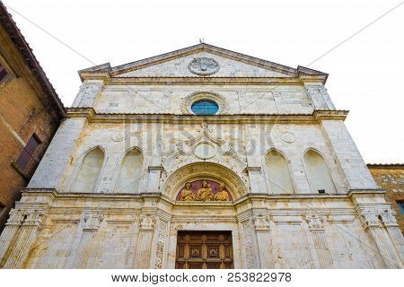 The St Augustine Church (1285) In The Center Of Montepulciano, Tuscany, Italy