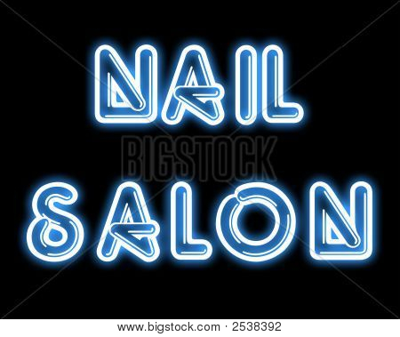 Nägel Salon Leuchtreklame