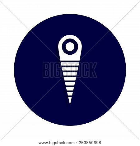 Zone In American Football Icon In Badge Style. One Of American Football Collection Icon Can Be Used 