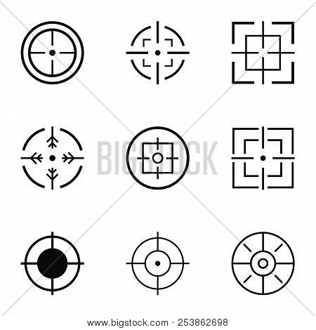Vision Icons Set. Simple Set Of 9 Vision Icons For Web Isolated On White Background