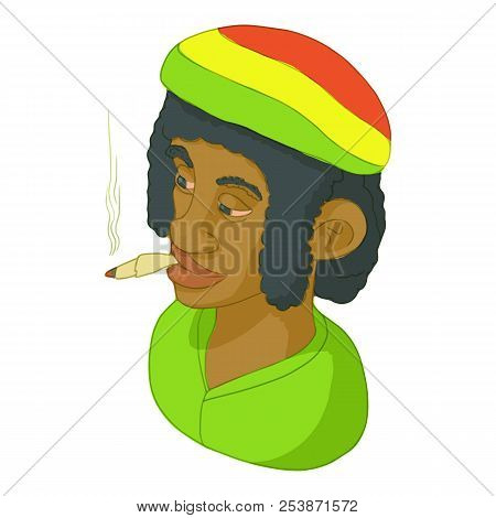 Rastaman Icon In Cartoon Style Isolated On White Background. People Symbol Illustration