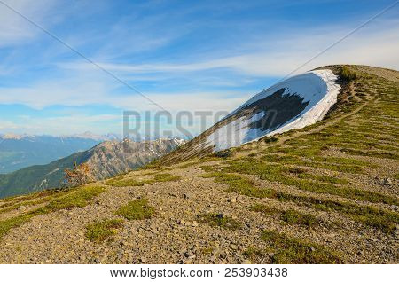Mountain Landscape In Spring Along The Pedley Pass Hike Near Invermere British Columbia, Canada