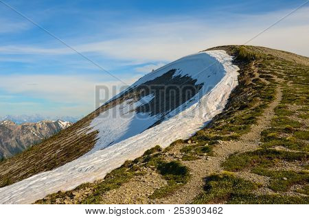 Mountain Landscape In Spring Along The Pedley Pass Hike Near Invermere British Columbia, Canada