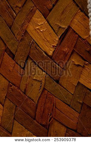 Photo Of Brown Textured Braided Vimini Wood Background