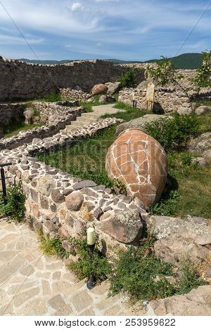 Peristera Fortress, Peshtera, Bulgaria - May 5, 2018: Ruins Of Ancient Byzantine Fortress The Perist