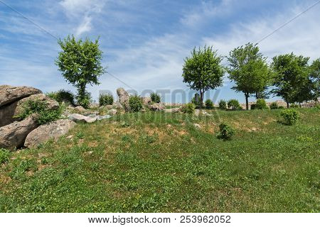 Peristera Fortress, Peshtera, Bulgaria - May 5, 2018: Ruins Of Ancient Byzantine Fortress The Perist