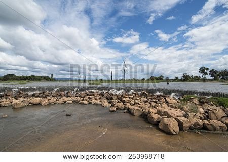 Cambodia Anlong Veng Ta Mok Lake Landscape