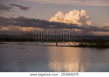 Cambodia Anlong Veng Ta Mok Lake Landscape