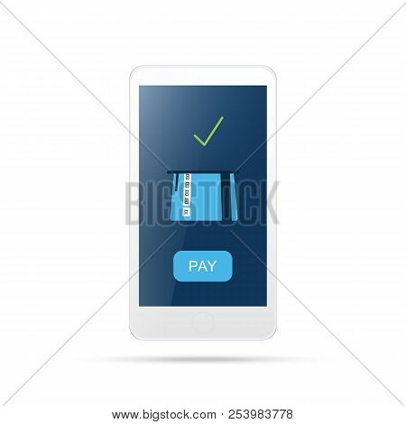 Mobile Payment , Online Shopping Concept.payment Mobile Icon