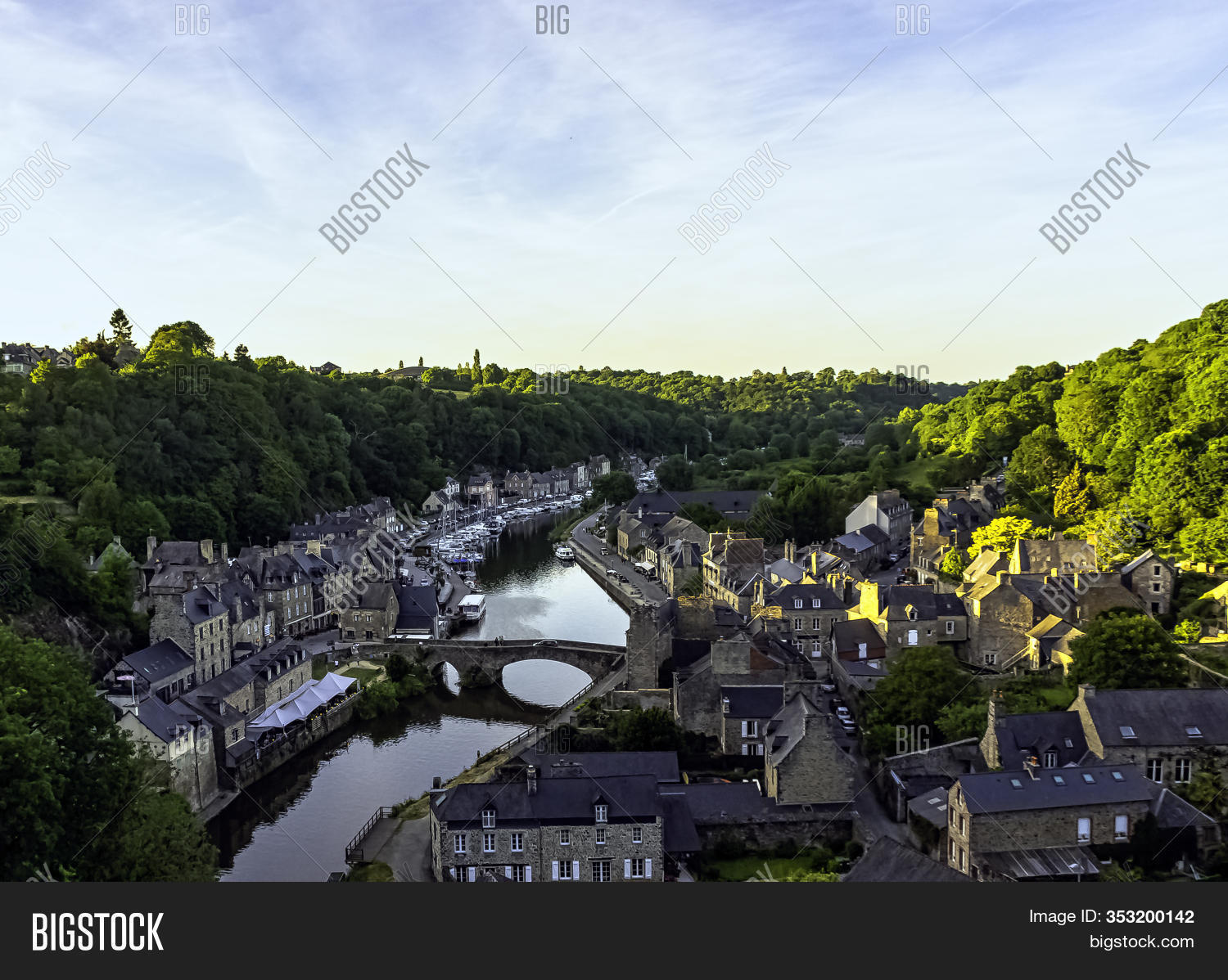 Dinant Port Aerial View Port Dinan Image & Photo (Free Trial) | Bigstock