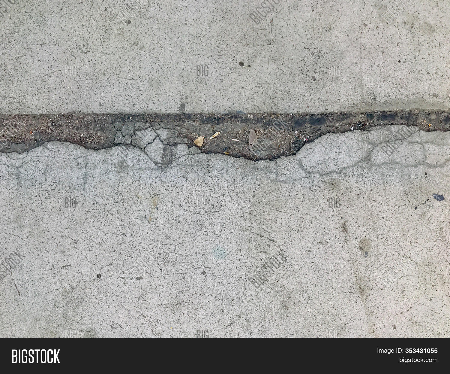 Cracked Cement Floor Image Photo Free Trial Bigstock