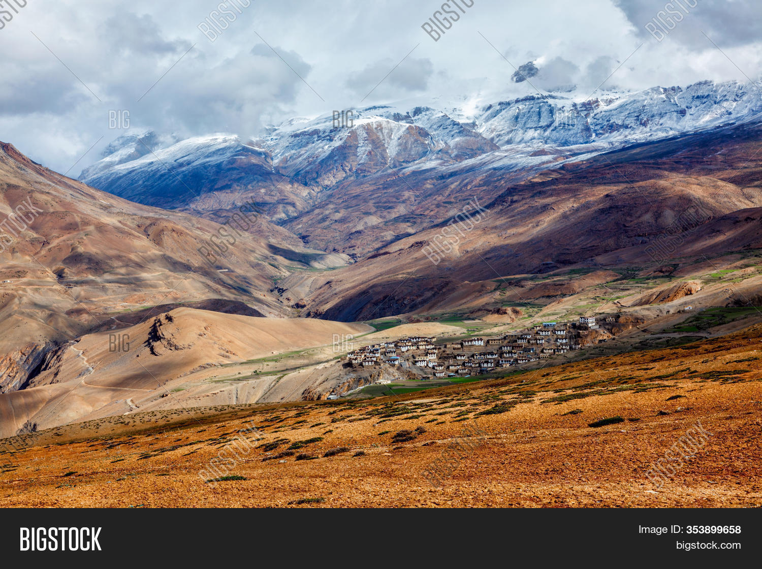 Kibber Village Image Photo Free Trial Bigstock The world highest cities in the world kibber : bigstock