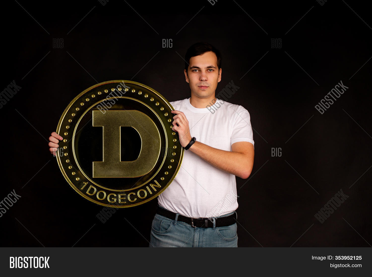 Young Guy Holds Symbol Image Photo Free Trial Bigstock