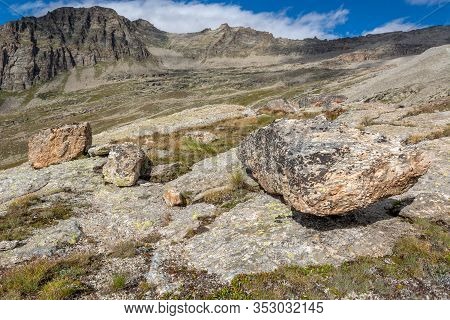 Mountain Landscape In The Big Paradise National Park In Italy