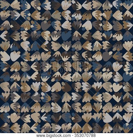 Dark Floral Mosaic Vector Photo Free Trial Bigstock