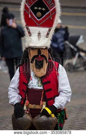 Moscow, Russia Feb 27, 2020: Moscow Maslenitsa Festival. Traditional National Celebration In Russian
