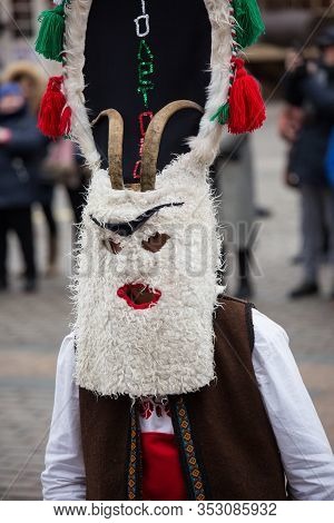 Moscow, Russia Feb 27, 2020: Moscow Maslenitsa Festival. Traditional National Celebration In Russian