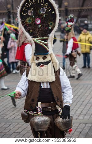 Moscow, Russia Feb 27, 2020: Moscow Maslenitsa Festival. Traditional National Celebration In Russian