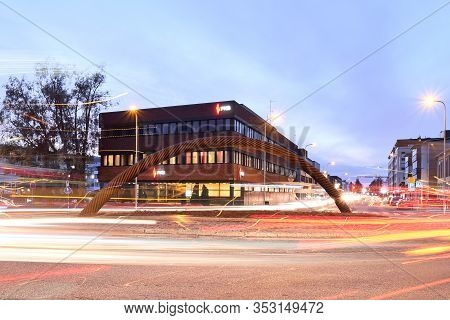 Joensuu, Finland - October 8, 2019: Modern Art Object 