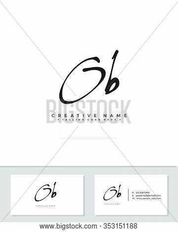 O B Ob Initial Logo Signature Vector. Handwriting Concept Logo.