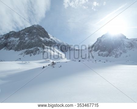 Winter Landscape Tennengebirge In Austrian Alps