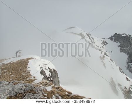 Winter Landscape Tennengebirge In Austrian Alps