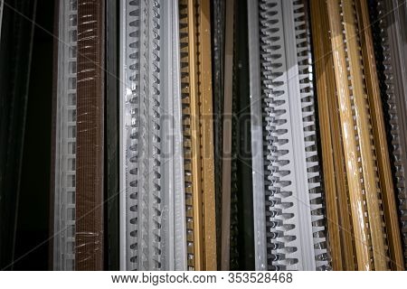 Cermic Tile Edges Trim Profiles On The Construction Shop