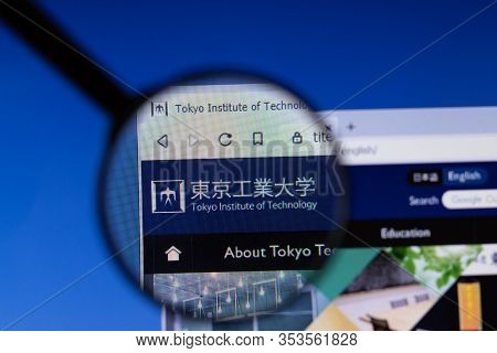 Los Angeles, California, Usa - 3 March 2020: Tokyo Institute Of Technology Website Homepage Logo Vis